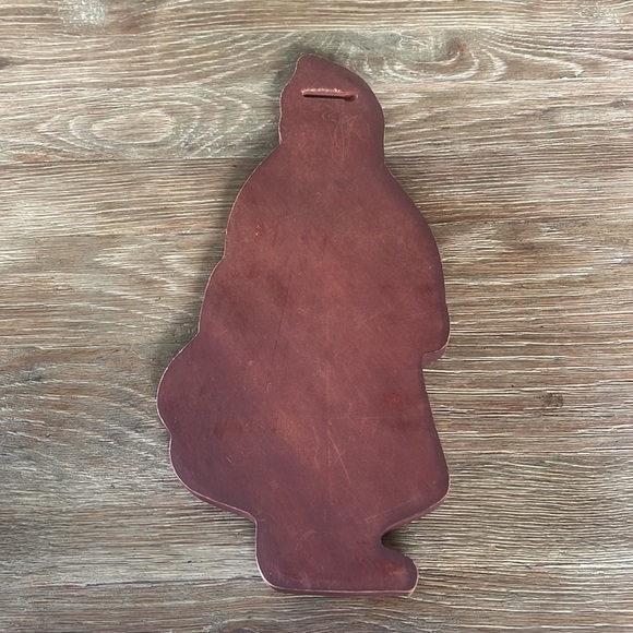 Vintage Christmas Santa Wood Wall Hanging Hand Painted - Picture 3 of 6